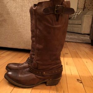 Vintage America Shoe Co Brown western cowboy 9.5